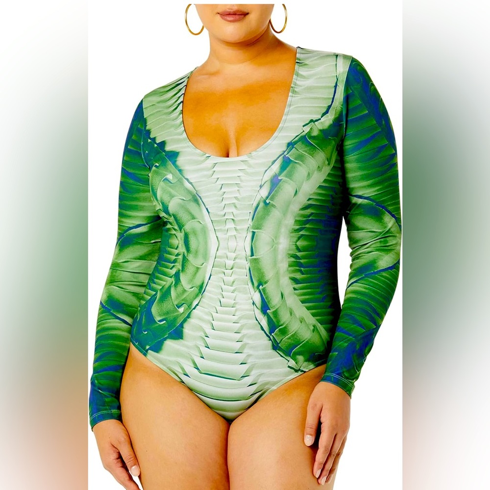 Making The Cut Season 3 Episode 6 Long Sleeve Printed Knit Bodysuit